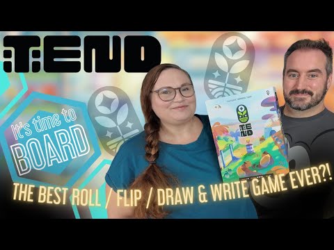 TEND - Could this be the GREATEST Roll / Flip / Draw & Write board game ever ? 
