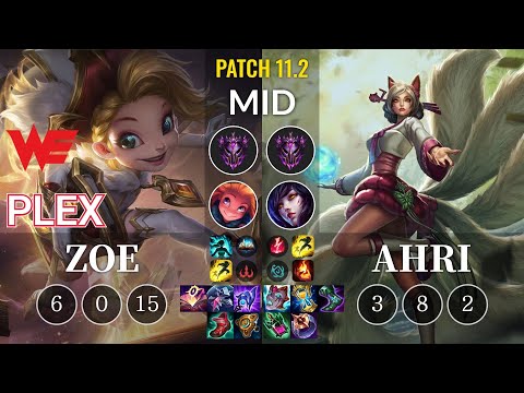 WE Plex Zoe vs Ahri Mid - KR Patch 11.2