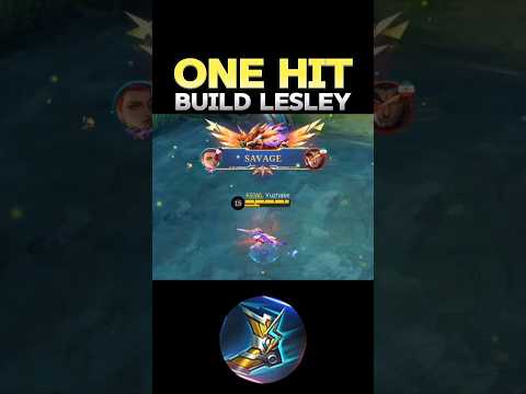 😱 WATCH THIS - BEST BUILD LESLEY 2024❓(ONE HIT) ~ MLBB 🔥 #mobilelegends #onehitbuild #lesley #shorts