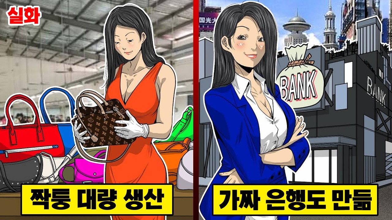 【실화】 중국의 짝퉁 시장... 급기야 가짜 은행까지 만들어버리다