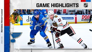 Blackhawks @ Blues 1/21 | NHL Highlights 2023