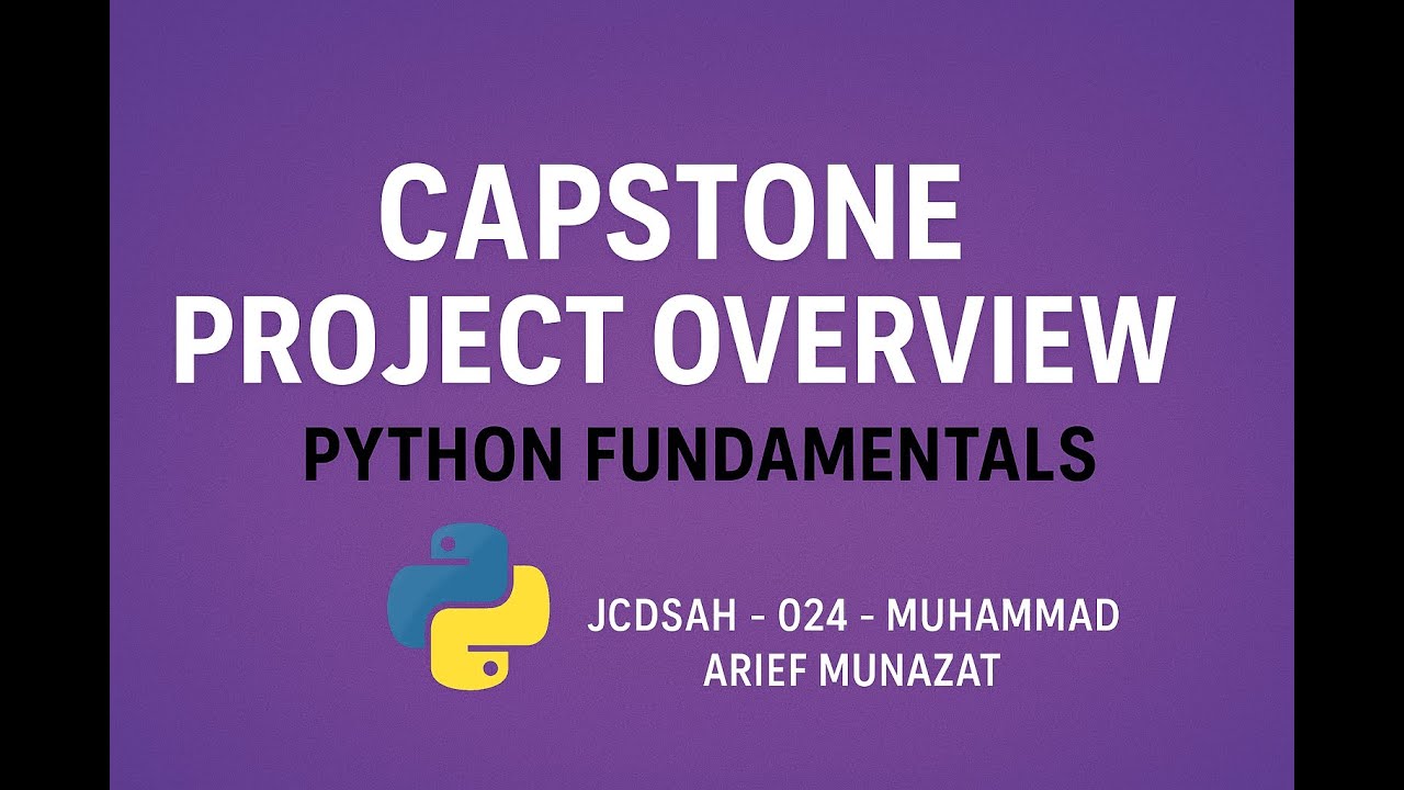 Capstone Project Module 1, Python Fundamental