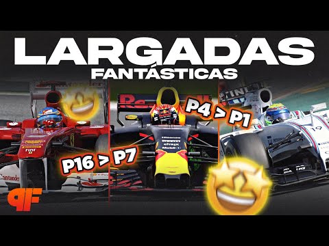 AS LARGADAS MAIS ESPETACULARES DA FÓRMULA 1 - Primeira Fila F1