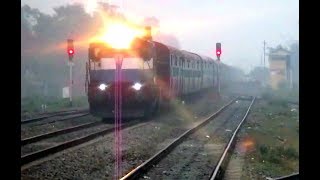 preview picture of video 'Bagmati Superfast Express Thunders Muktapur at Full Speed'