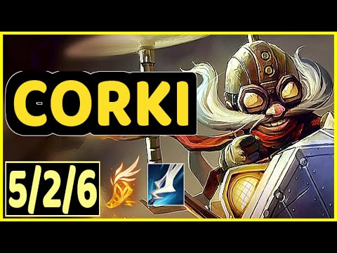 CORKI VS ASHE - 5/2/6 KDA ADC GAMEPLAY