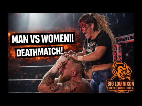 Big Lou Nixon vs Session Moth Martina | Intergender Deathmatch | TNT Extreme Wrestling DOA 2022