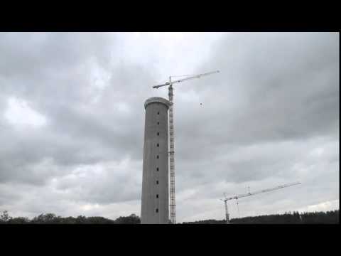 Testturm Thyssen Krupp Elevator Rottweil Zeitraffer