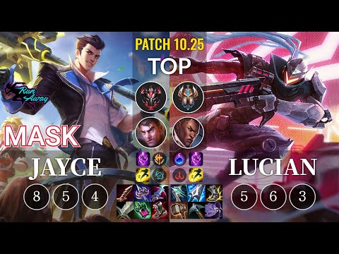 RNW Mask Jayce vs Lucian Top - KR Patch 10.25