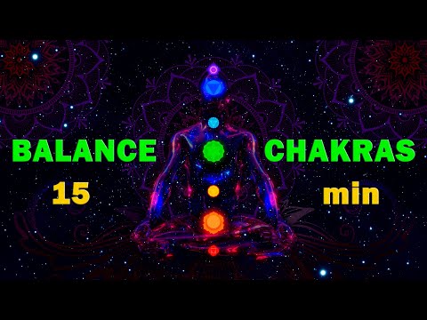 Chakra Balansing Guided Meditation (Female Voice) ≈ 15 minutes 🧘 High Vibe Meditation