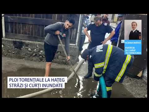 Ploaie torentiala la Hateg - Stiri Antena Vest -