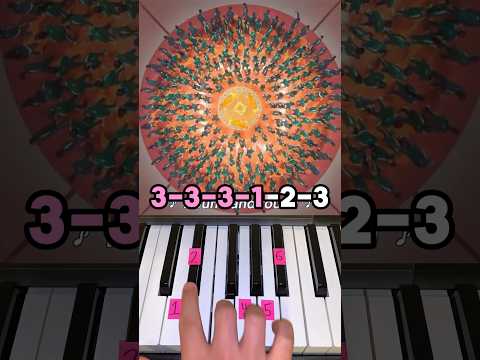 How To Play Mingle Game Song from Squid Game on Piano #shorts
