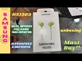Samsung HS1303 In Ear Volume Control Handsfree Earphone Green Colour Quick Unboxing