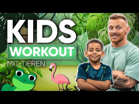 Trainieren mit Tieren - FITNESS FÜR KINDER (Workout zum Mitmachen)