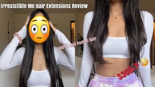 Invisible Clip In Hair Extensions Review 🤍 ft. Irresistible Me