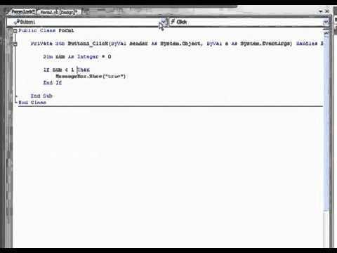 YouTube   VB NET Tutorial 21   Conditional Operators Visual Basic 2008 2010