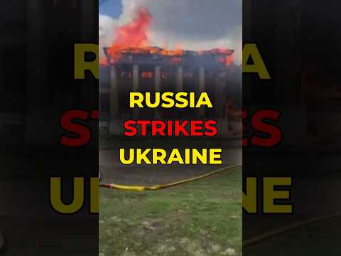 Massive Fire Erupts After Russian Strike on Ukrainian Heritage Site