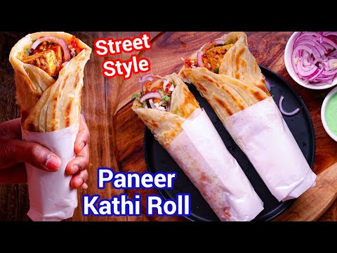 Paneer Frankie Recipe | Street Style Paneer Kathi Roll Healthy & Filling | Street Style Paneer Wrap