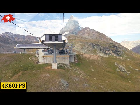 Sights of Switzerland - Zermatt bergbahnen Matterhorn express Tour - 4K60