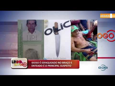 LINHA DE FOGO (31 10) IDOSO É ESFAQUEADO NO BRAÇO E ENTEADO É O PRINCIPAL SUSPEITO