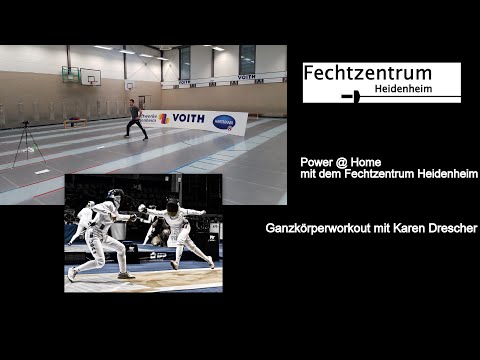 Ganzkörperworkout mit Karen Drescher | Power@Home - Fechtzentrum Heidenheim