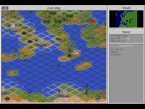 Let's play Civilization II - WW II Scenario with Axis (easiest) Part 1