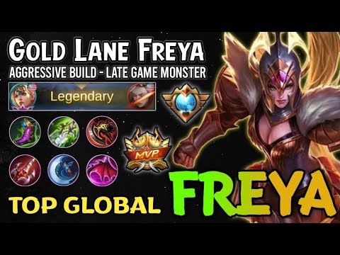 Supreme Freya Aggressive Build | Top Global Freya Gameplay 2021 - Mobile Legends