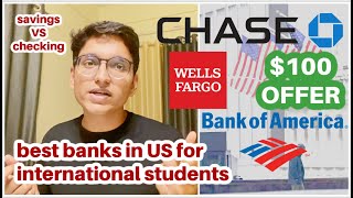 BEST BANKS IN USA FOR INTERNATIONAL (F1) STUDENTS | STUDENT CHECKING ACCOUNTS | CHECKING VS SAVINGS