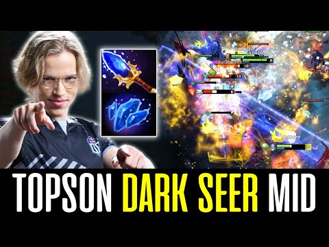 TOPSON New Mid Lane Hero DARK SEER - First Build AGHANIM's SCEPTER DOTA 2