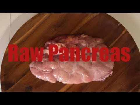 Watch me eat Raw Beef Pancreas- What a dense nutrient...