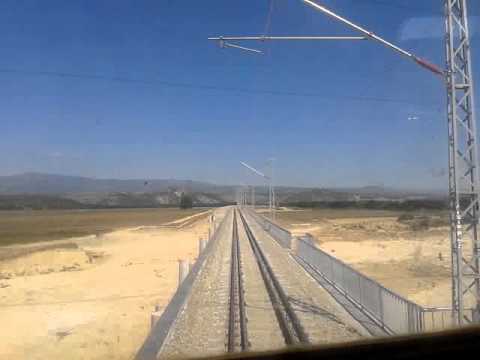 BDZ 44 100 with international train 360 first train on new track - Kulata - General Todorov