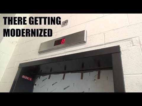 They're Getting Modernized 😯 Westinghouse "banjo" Elevators - Forbes Garage - Pittsburgh, PA