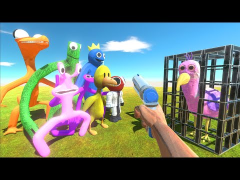 New Fps Weapon | Help Rainbow Friends Rescue Opilia bird - Animal Revolt Battle Simulator