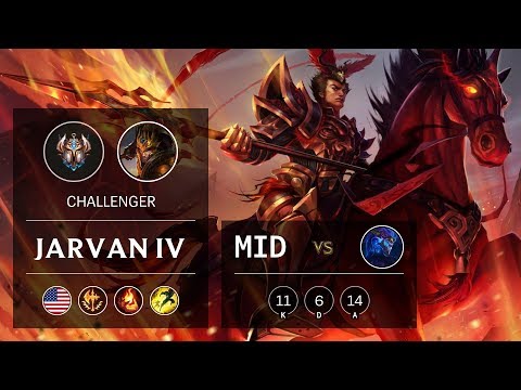 Jarvan IV Mid vs Aurelion Sol - NA Challenger Patch 9.24