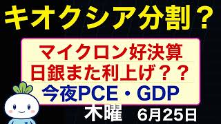 【6/25日本株】マイクロン決算でAI半導体急反発。日経平均株価は歴史的大幅高に。アドテスト・キオクシア主導、資源・保険は資金流出【あす上がる株】