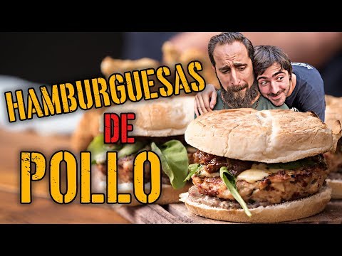 Hamburguesa de Pollo con Bastones de Muzzarella | Cook & Laucha 2X1