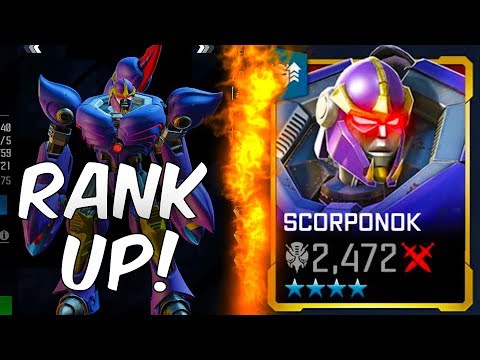 4 STAR SCORPONOK UNLOCK & RANK UP! - Transformers: Forged To Fight