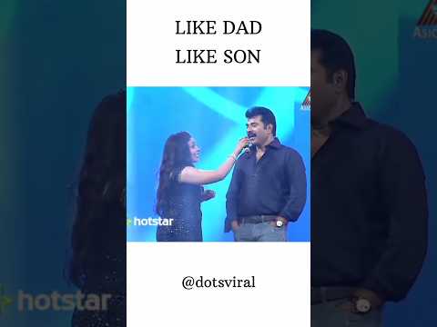 Mammootty and Dulquer singing 😂🔥 #mammootty #dulquersalmaan #mammukka#dqsalmaan#mammookka#dulquer#dq