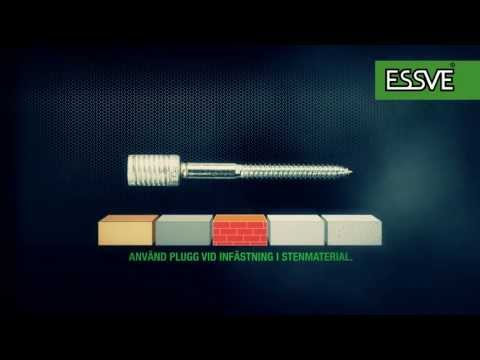 Karmmontage med ESSVE Programa Karmskruv - Instruktionsfilm