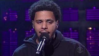 J Cole - &quot;Be Free&quot; Performance on The Late Show with David Letterman