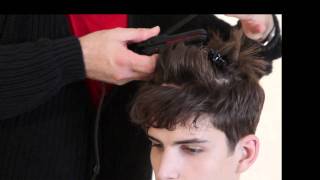 How to Get a Quiff in Mens Hair with the WAM mini straightening Iron (Mens Quiff Hair Tutorial)