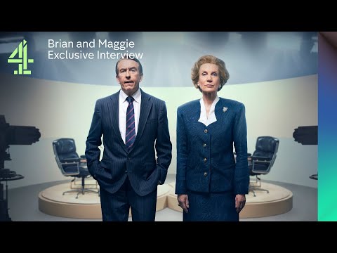 Thumbnail of the video: Exclusive Brian and Maggie Interview with Harriet Walter and Steve Coogan