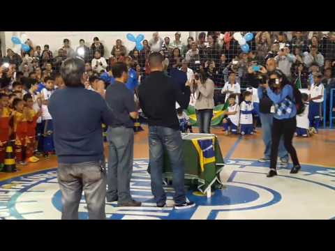 Abertura da 17º Copa Gremetal de Futsal com homenagem ao volante Renato, do Santos FC