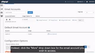 How to use webmail from within cPanel