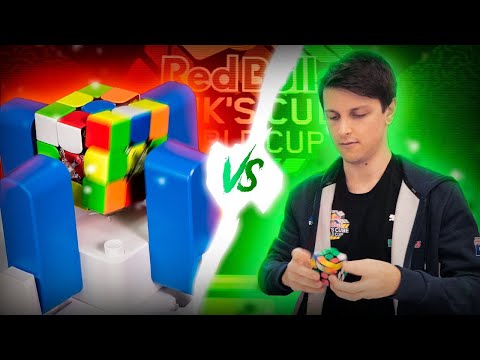 The speedcuber robot VS world record holder Feliks Zemdegs - Who will solve the Rubik’s Cube faster?