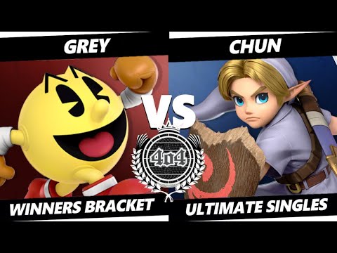 4o4 Smash Night 94 - Grey (Pac-Man) vs Chun (Young Link) - Winners Round 2