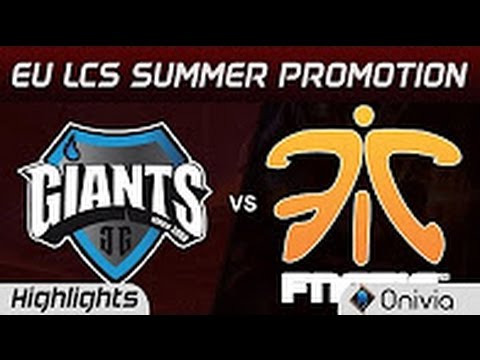 GIA vs FNA Highlights Game 4 LCS Summer Promotion 2017 Giants vs Fnatic Academy