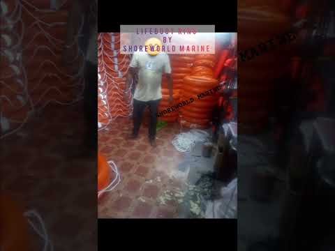 Orange hdpe safety lifebuoy rings, round