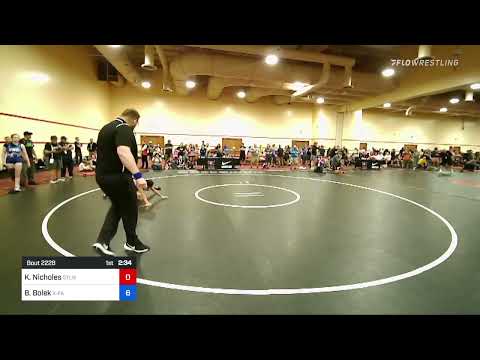 127 Lbs Consi Of 8 #1 - KacieJean Nicholes, Stallions Wrestling Club Vs Bella Bolek, X-Factor Elit