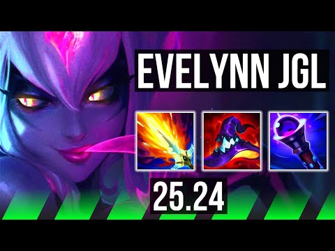 EVELYNN vs MASTER YI (JGL) | KR Master | 25.24