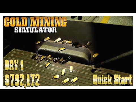 Fresh Start/Quick Start - $800,000 on First Day - Normal Game | Gold Mining Simulator